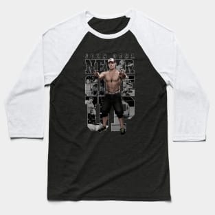 WWE John Cena - Never Give Up! Baseball T-Shirt